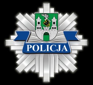 Logo Zielonogórskiej Policji.